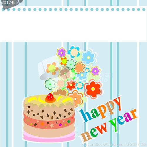 Image of new year card - merry christmas invitation card