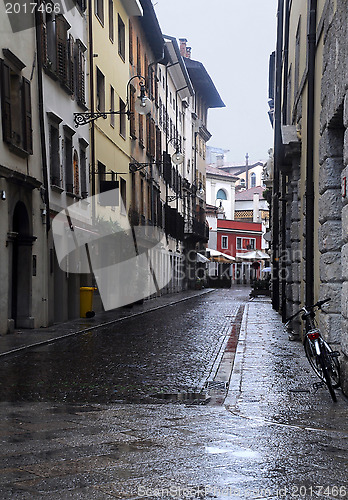 Image of Empty Street in the Rain