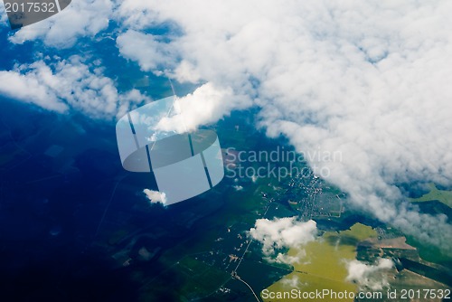 Image of blue sky with clouds