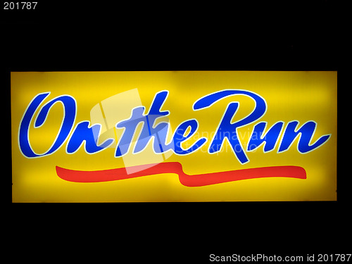 Image of On the run, neonlight