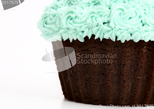Image of Green Icing Cupcake
