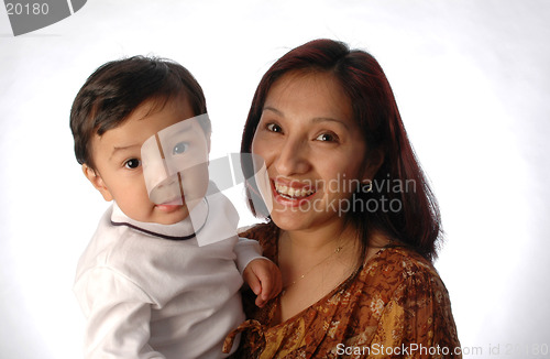 Image of mother and son