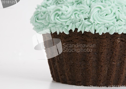 Image of Green Icing Cupcake