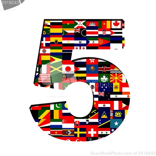Image of ALL flag collection in number