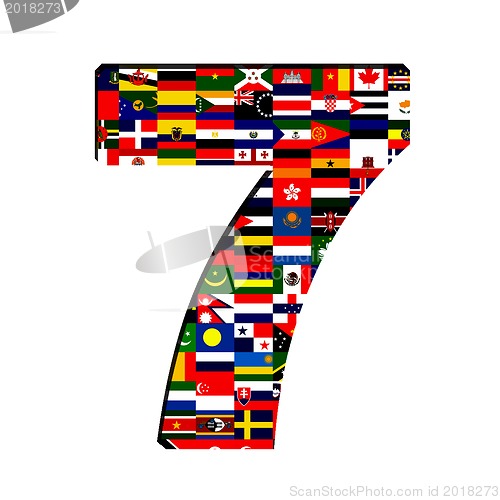 Image of ALL flag collection in number