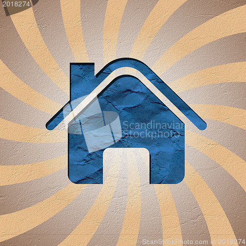 Image of house recycled paper stick 