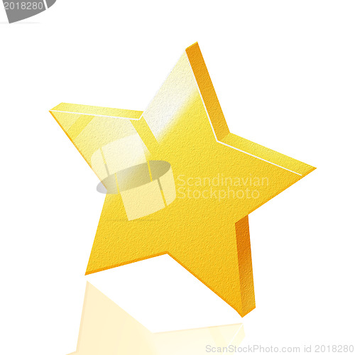 Image of star of paper on background 