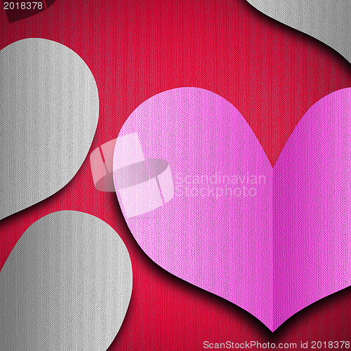 Image of Valentine's day or Wedding background with hearts 