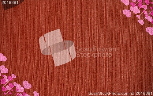 Image of Valentine's day or Wedding background with hearts 