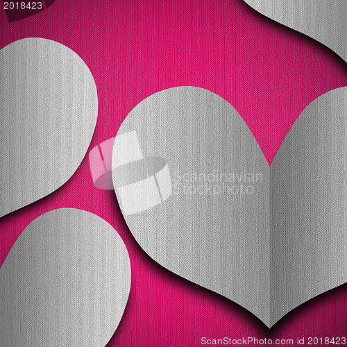 Image of Valentine's day or Wedding background with hearts 