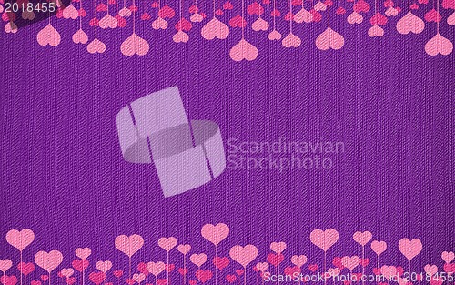 Image of Valentine's day or Wedding background with hearts 