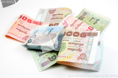 Image of close up of thai money 