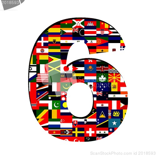 Image of ALL flag collection in number