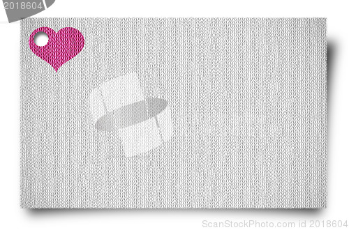 Image of greeting, wedding or birthday card with heart 