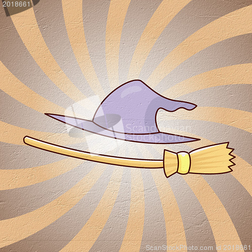 Image of Stylish broom for a witch 