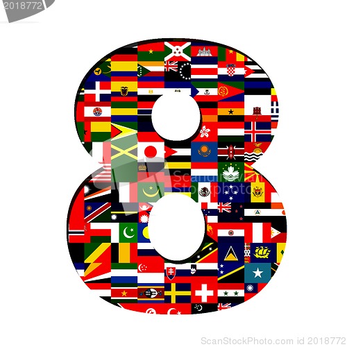 Image of ALL flag collection in number