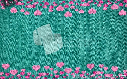 Image of Valentine's day or Wedding background with hearts 