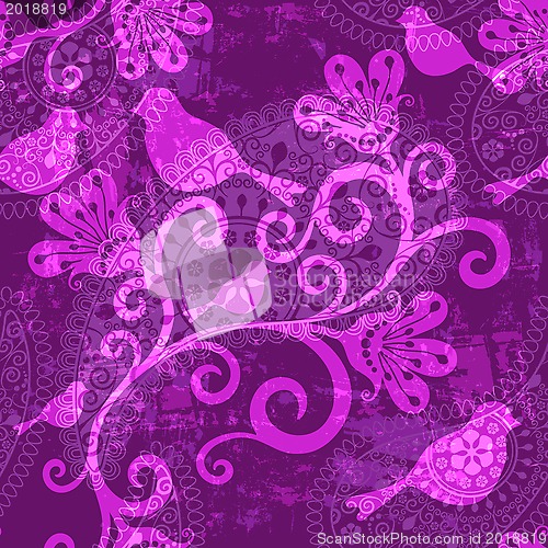 Image of Violet repeating pattern