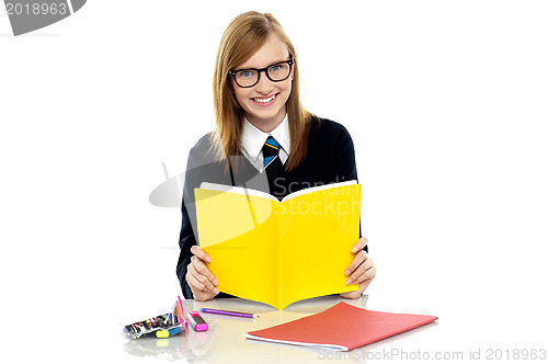 Image of Student preparing for her upcoming assessments