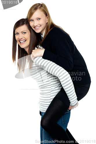 Image of Fun loving duo of mother and daughter