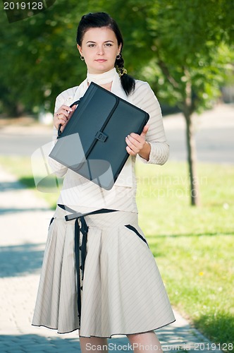 Image of Young business woman