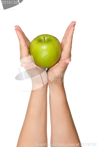 Image of Hand with apple