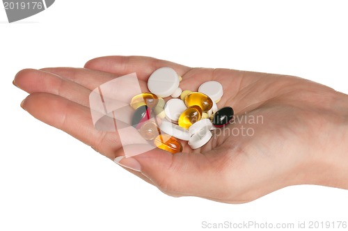 Image of Hand with pills