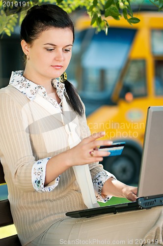 Image of Young business woman