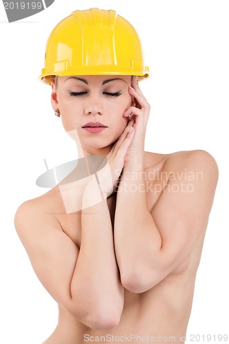 Image of Girl with hard hat