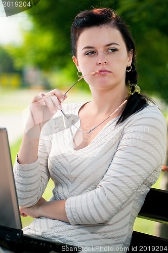 Image of Young business woman