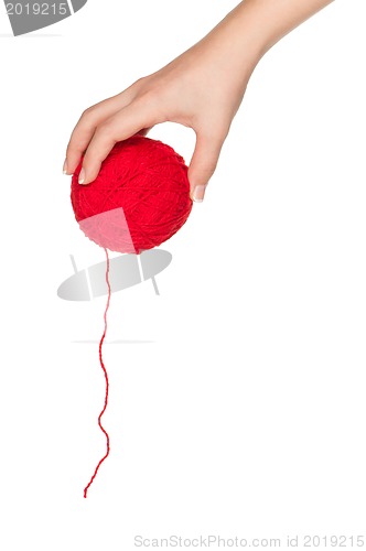 Image of Hand with red ball