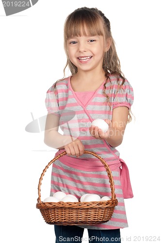 Image of Girl with eggs