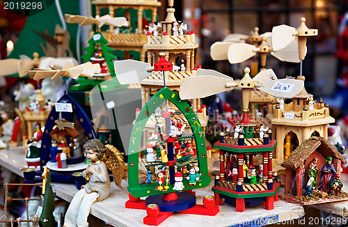 Image of Detail of a Christmas Market Stand