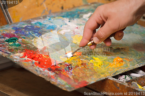 Image of Mixing paints