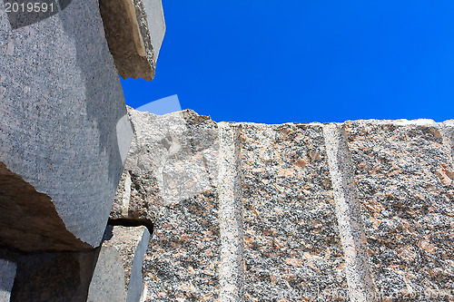 Image of granite blocks