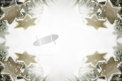 Image of Silver stars background
