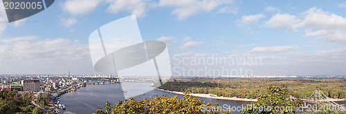 Image of View from high side of Dnipro in Kyiv