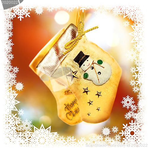 Image of Christmas-tree decoration with socks