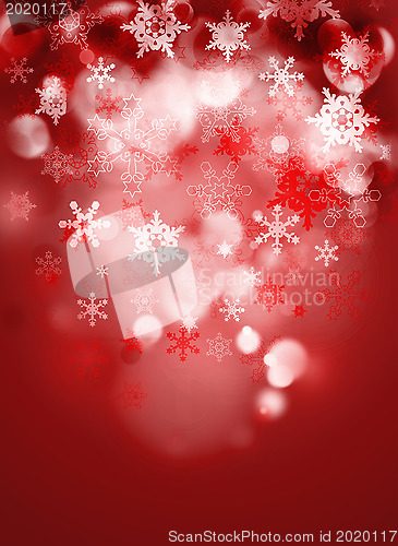 Image of abstract christmas shapes and lights