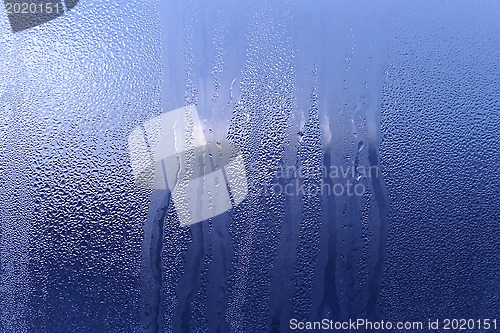 Image of Water drops on glass