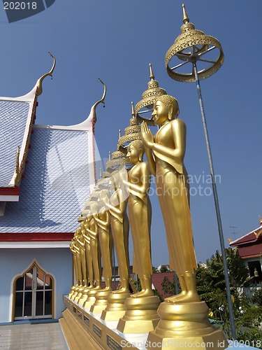 Image of Buddha images at temple