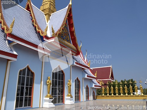 Image of Blue Buddhist temple