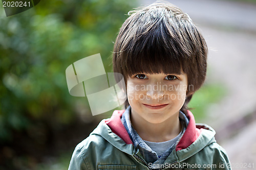 Image of happy little boy smiling 