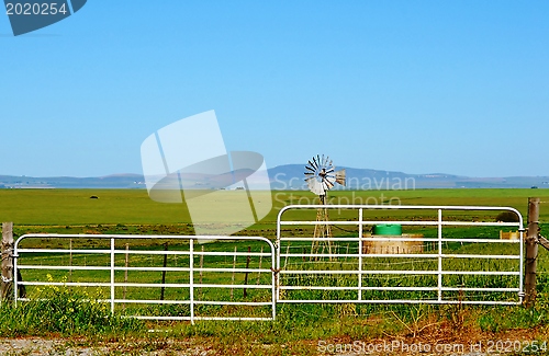 Image of windmill water pump