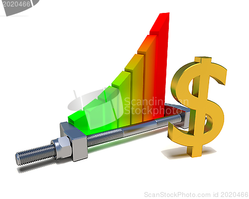 Image of Business chart and dollar sign
