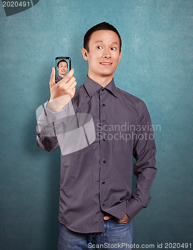 Image of Asian Man Making An Avatar