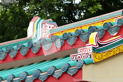Image of Detail of Chinese temple