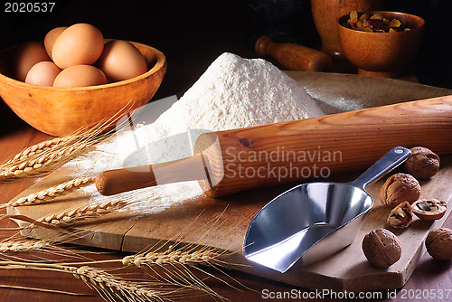 Image of Flour and ingredients