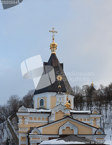 Image of Entrance to Kyiv-Pecherska Lavra from river Dnipro