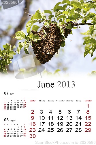 Image of 2013 Calendar. June